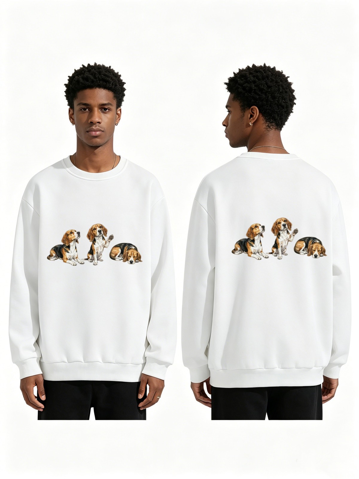 Custom Dog Mom Sweatshirt Personalized Pet Name Printed Casual Daily Wear