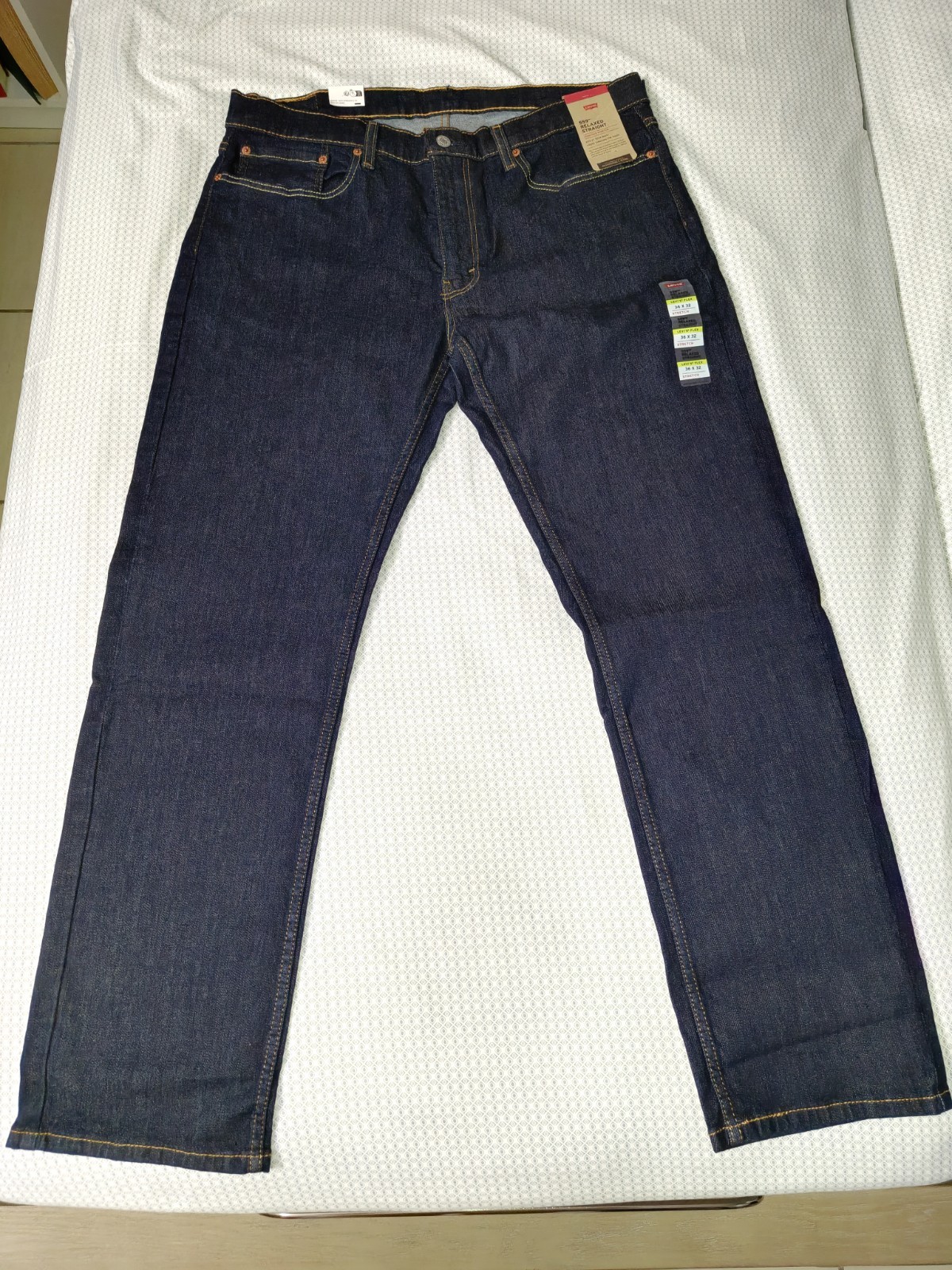 Levi’s Men’s 559 Relaxed Straight Jeans 36×32 Cleaner – Dark Indigo