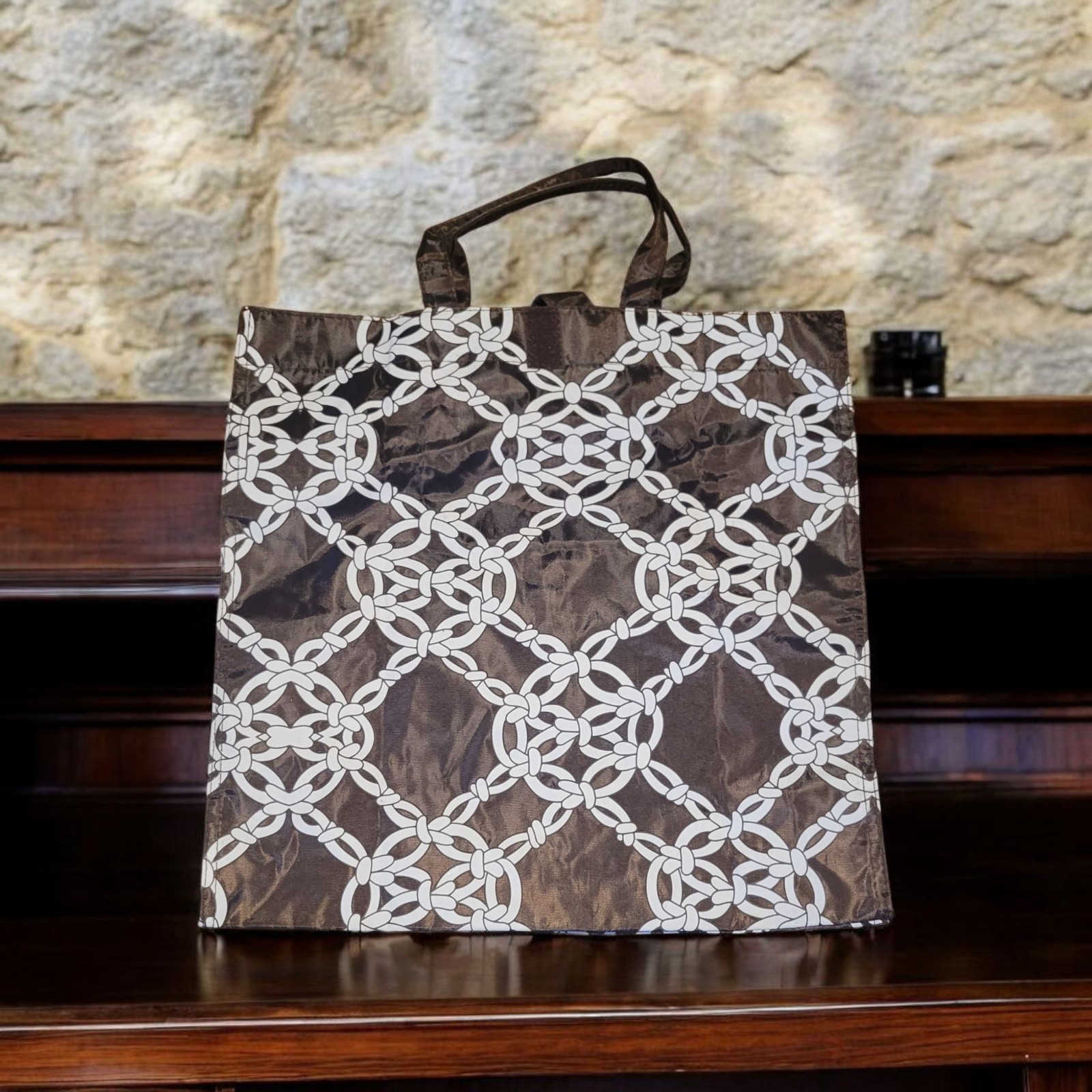 Murval Womens Tote NWT Purse Shopping Bag Heavy Duty Plastic