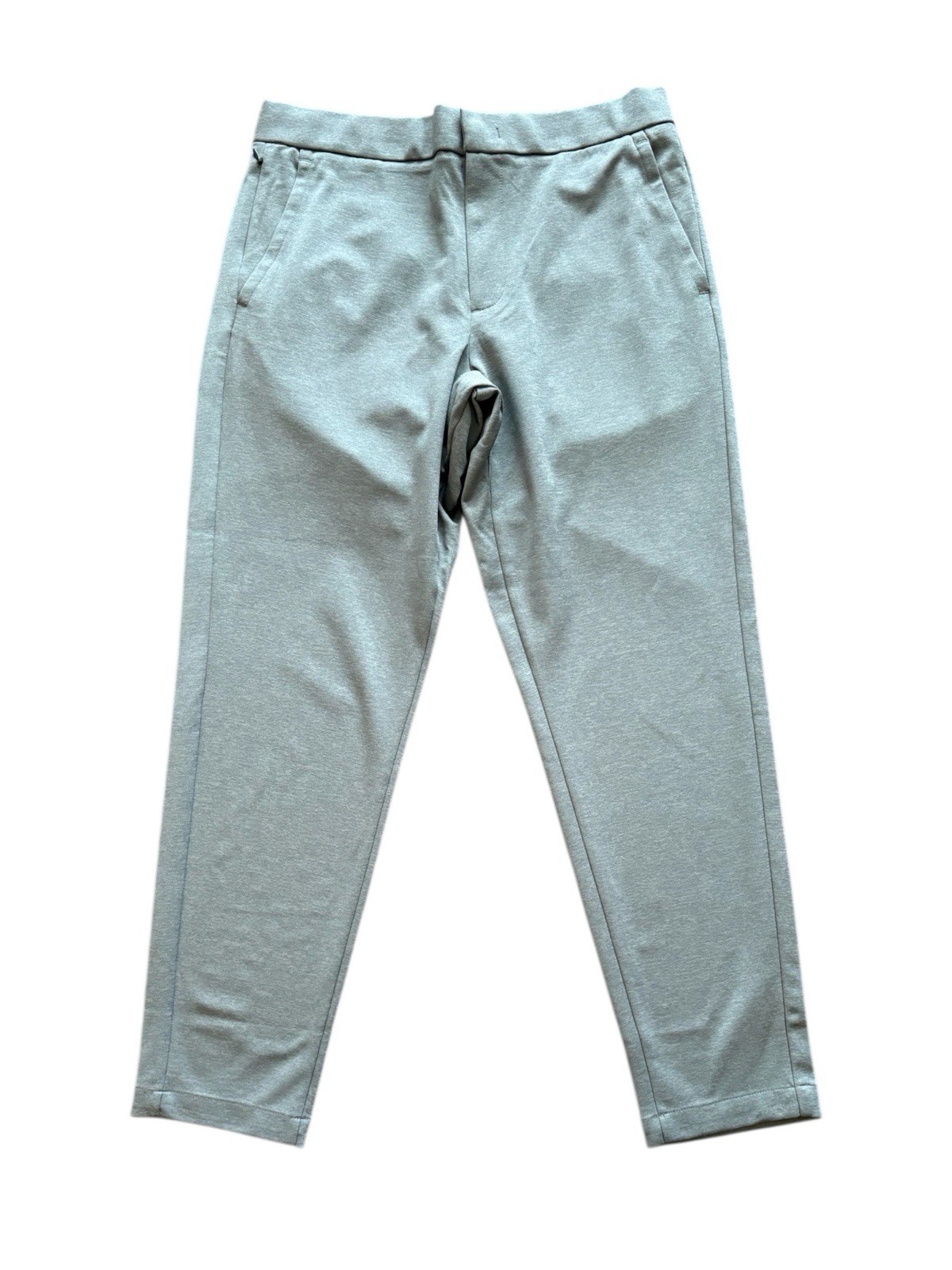 NWT Bonobos Dress Pants Heather Steel Blue Size Large Regular W/Adjustable Waist
