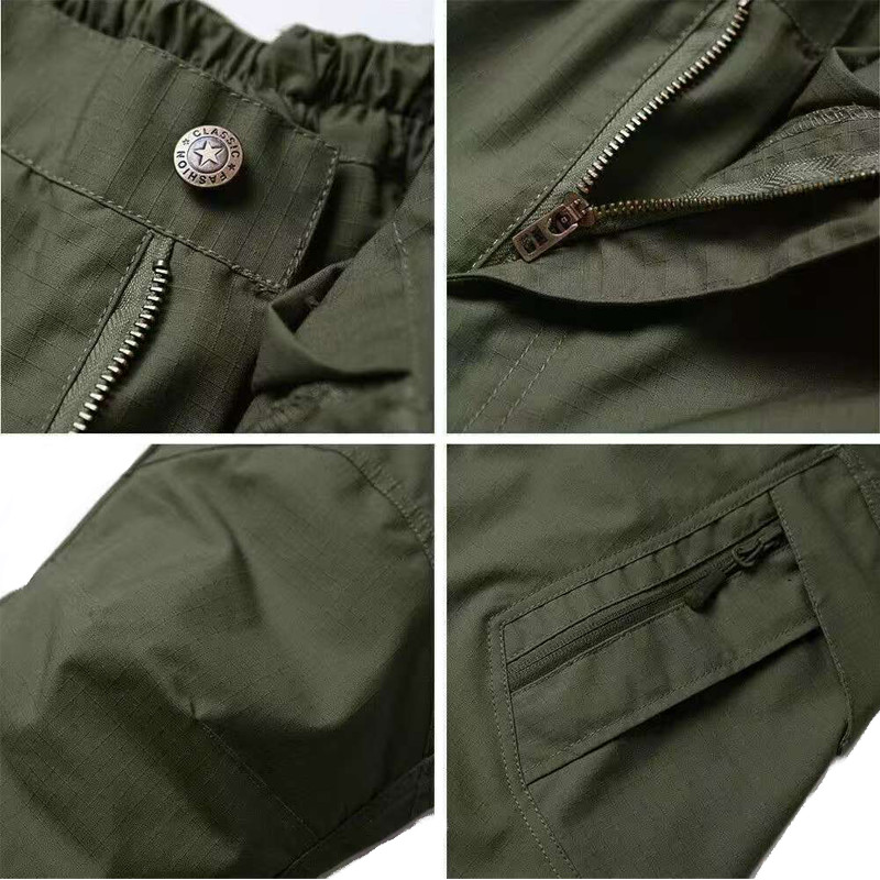 Mens Cargo Pants Work Combat Pants Outdoor Hiking Waterproof Trousers Tactical