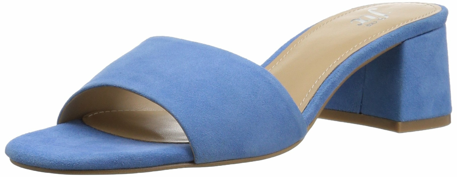 The Fix Women’s Lilly Block Heel Mule Cielo Blue Suede Size 6B,M US