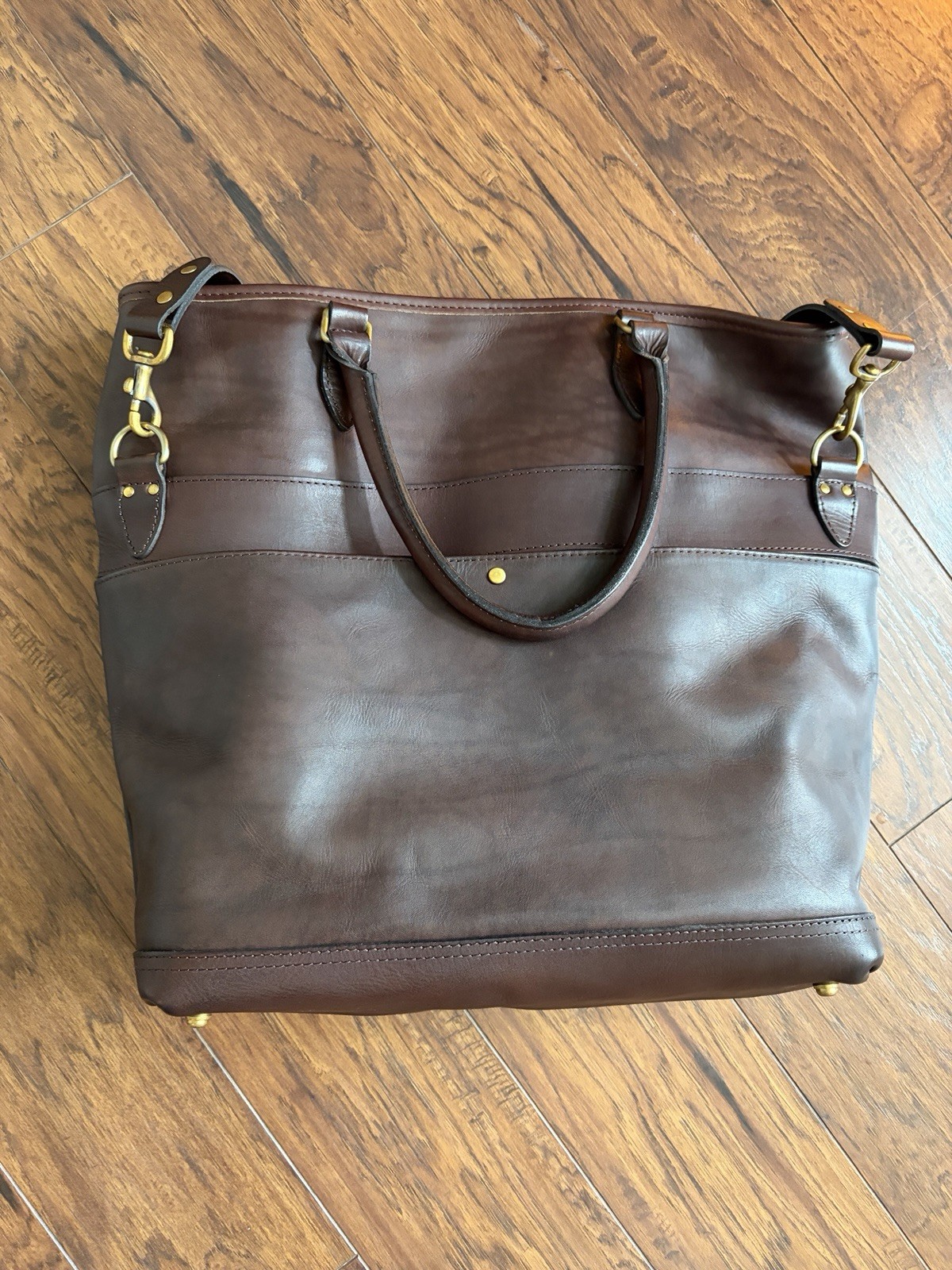 Vasco Leather Nelson 2 way Bag Brown