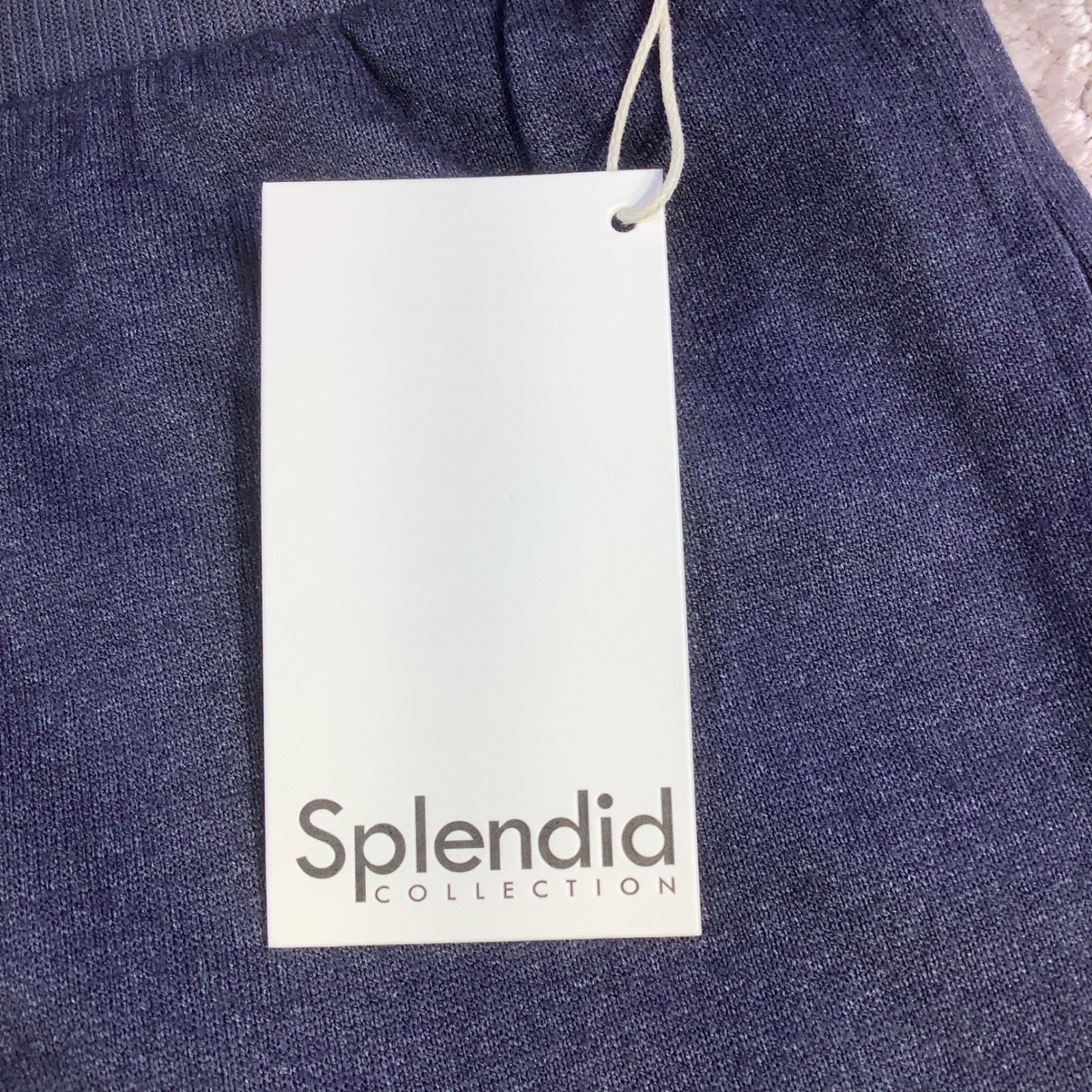 Splendid Collection Womens Wide Leg Lounge Pants Navy Blue Size L NWT
