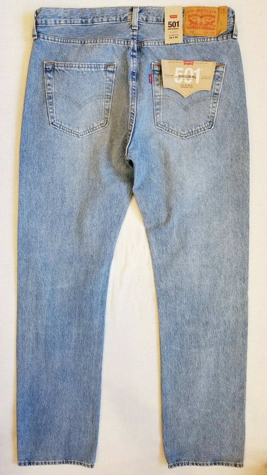 Levis 501 Original Mens Stretch Jeans Distressed-30,32,33,34,36,38,40,42-#2664