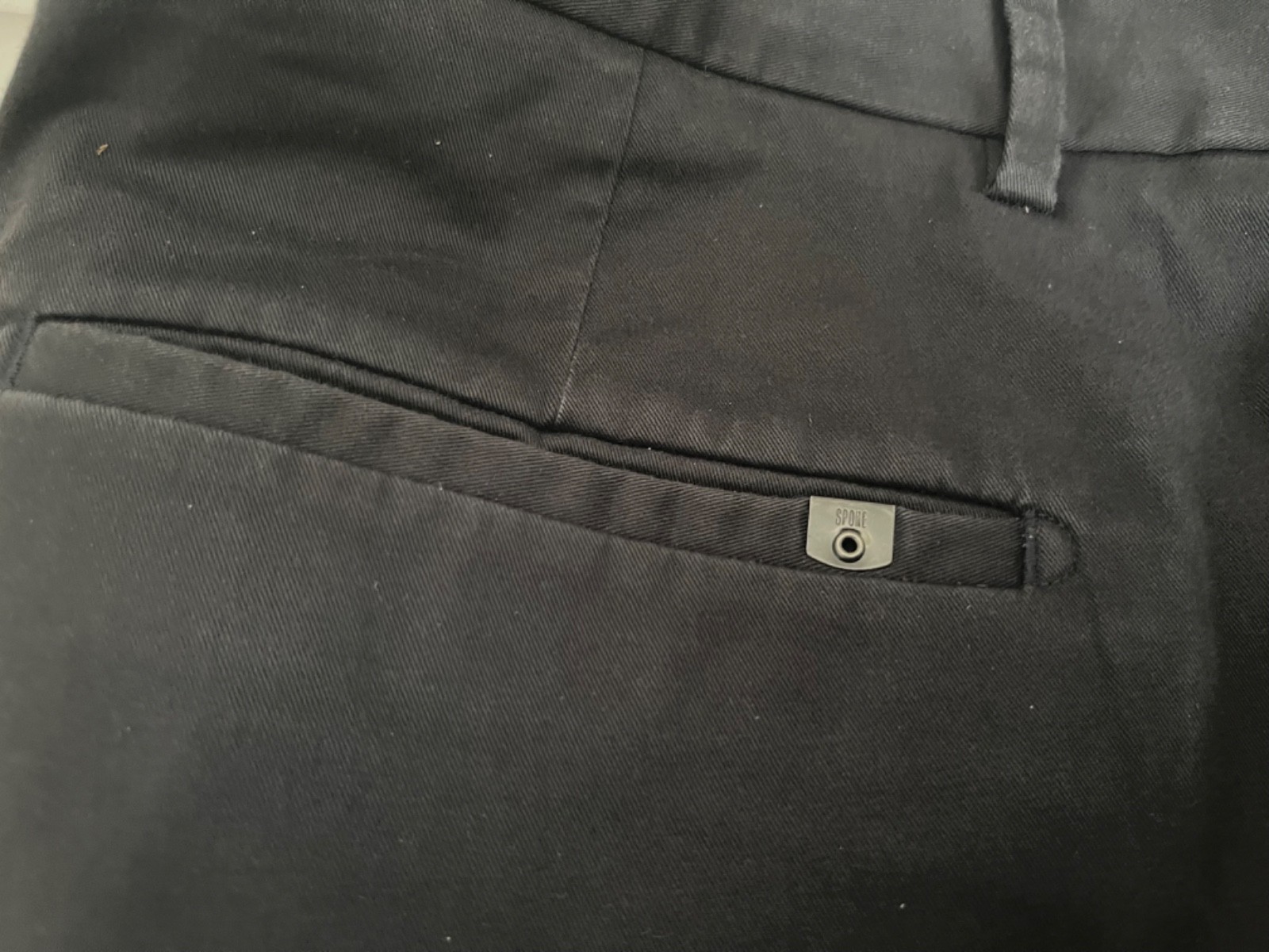 Spoke SHARPS Build B, WAIST 38 x L28″ Charcoal Grey 97% Cotton 3% Elastane