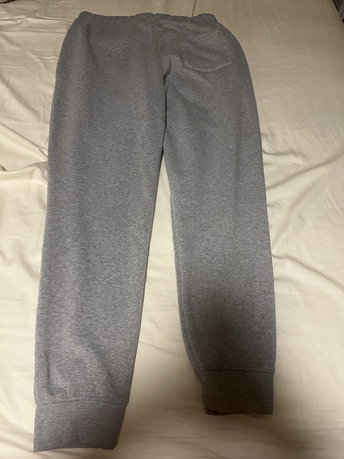 SA Active Men’s Gray Fleece Jogger Pants XL Drawstring Elastic Waist Tapered