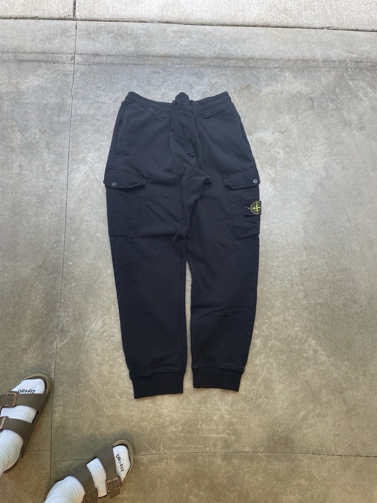Black Stone Island Authentic Sweatpants Size Xl Made In Romania Men’s Used