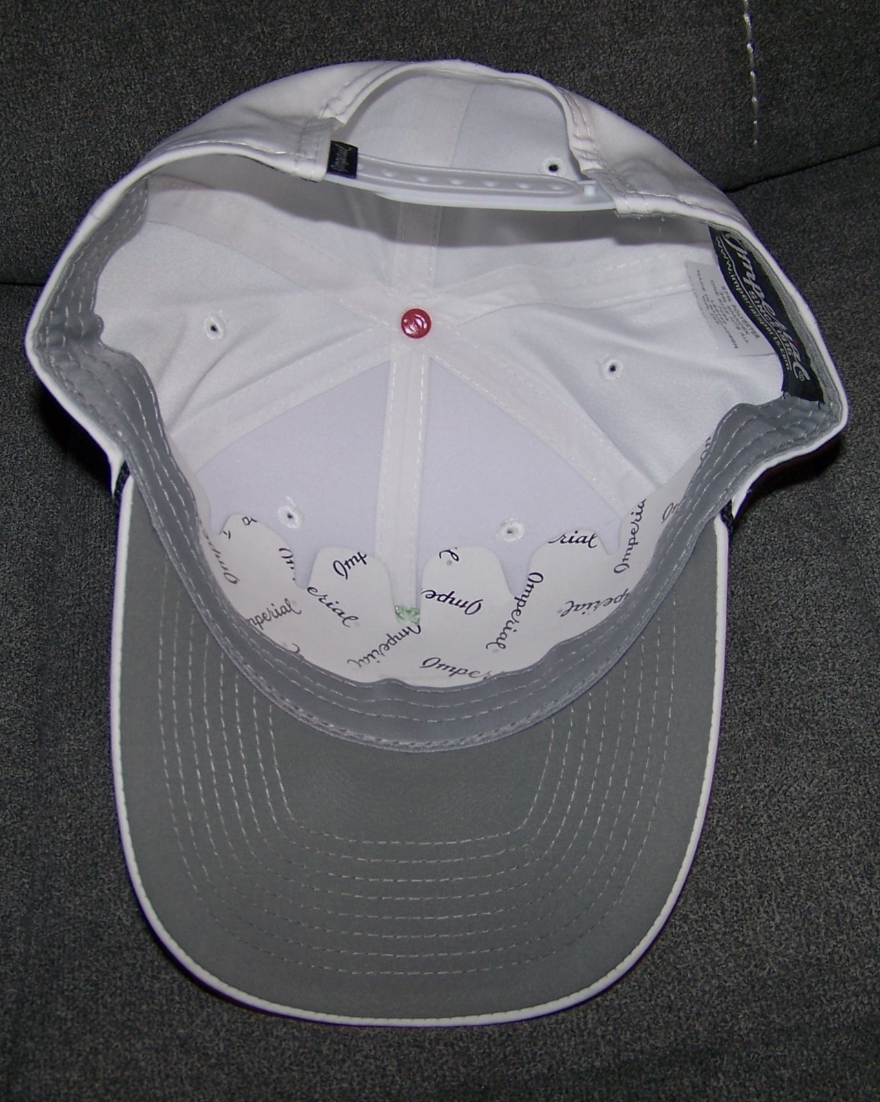NEW IMPERIAL MID-CROWN FIT Rope Golf Cap Hat WATERVILLE GOLF LINKS 1889 White