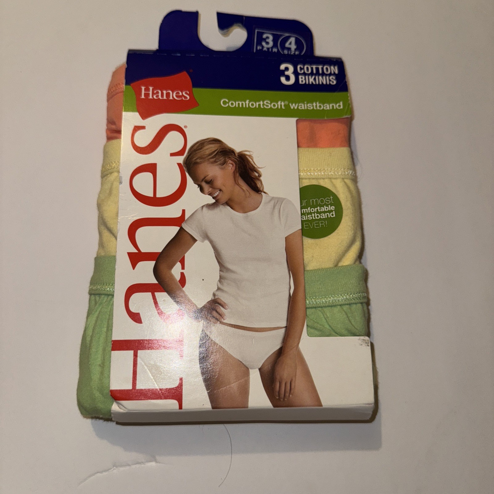 Hanes Women’s ComfortSoft Waistband Cotton Bikini Underwear 3-Pack