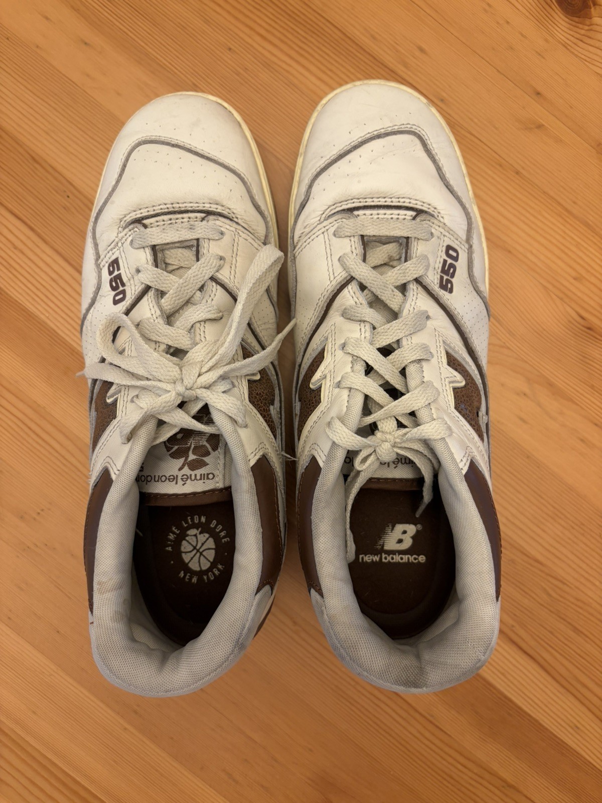 New Balance 550 x Aime Leon Dore Brown and Cream Sz 9.5