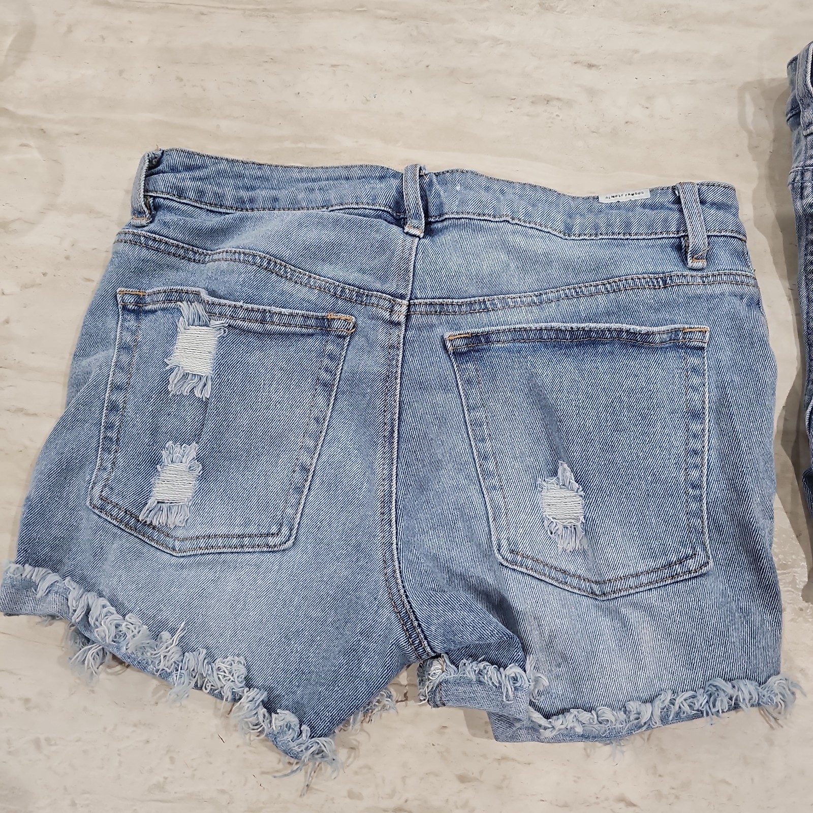 Lot/4 …3 Sz 5 And One Sz 7 Denim/Blue Jean Cut Off Distressed Shorts High Rise