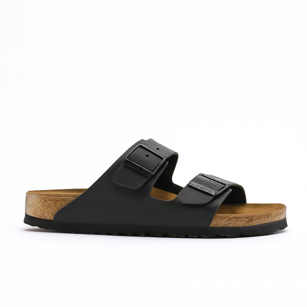 Birkenstock Arizona Birko-Flor Leather Women’s Sandals Shoes – Black, US 10