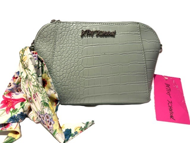 Betsey 💋 Johnson Women’s XO Anaya Crossbody with Scarf and Chain Strap Handbag