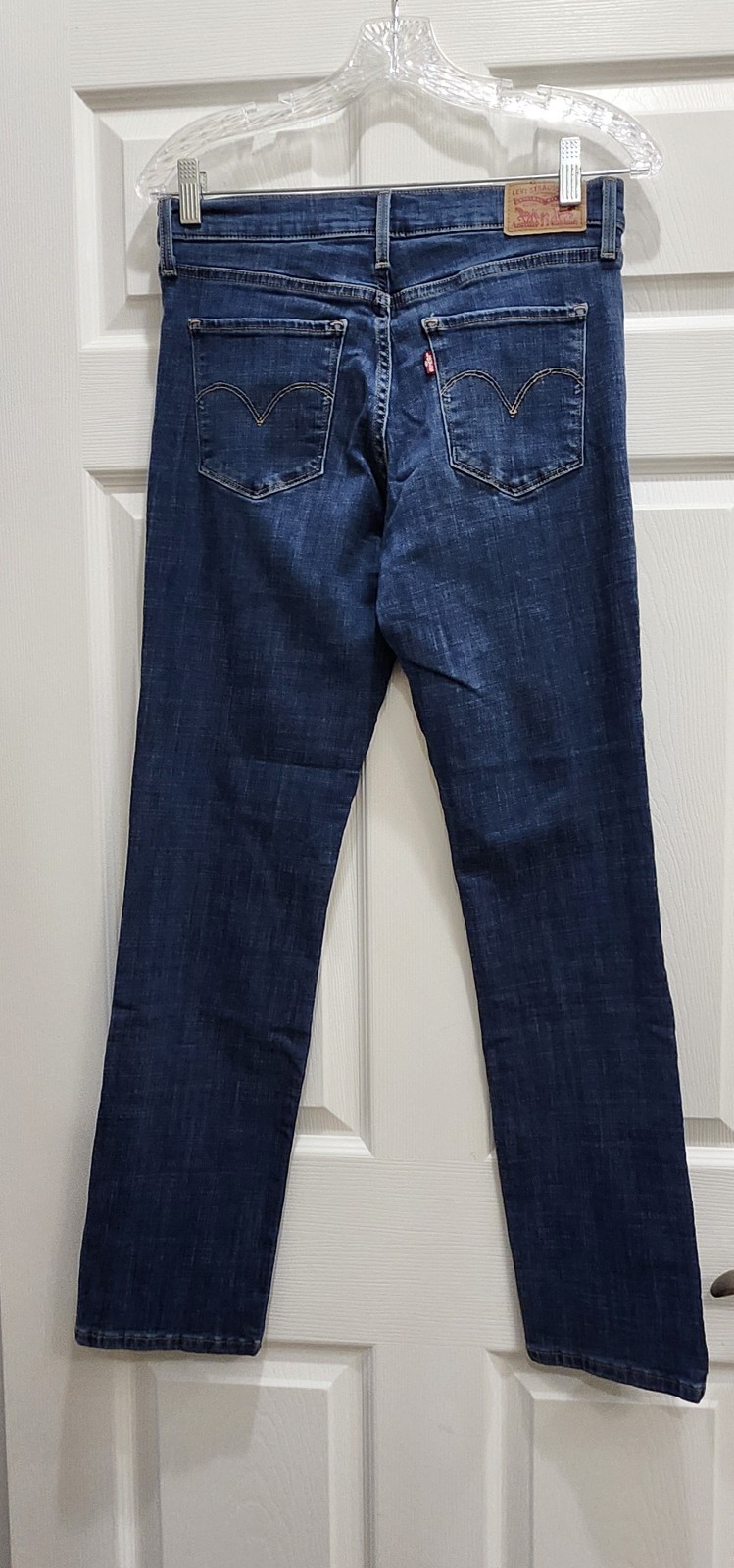 Levi’s 314 Shaping Straight Jeans Medium Wash Denim Womens W29xL30 Stretchy