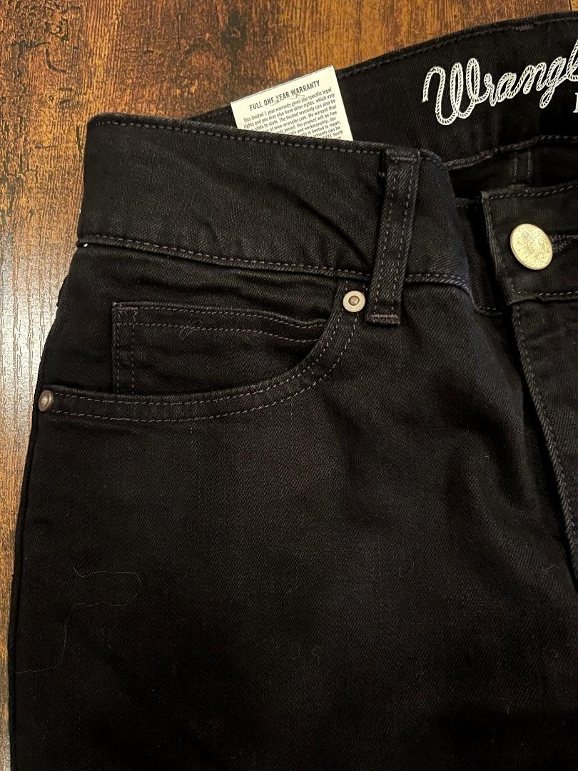Wrangler Womens BNWT Black BootCut Denim Jeans Size 29 7X34
