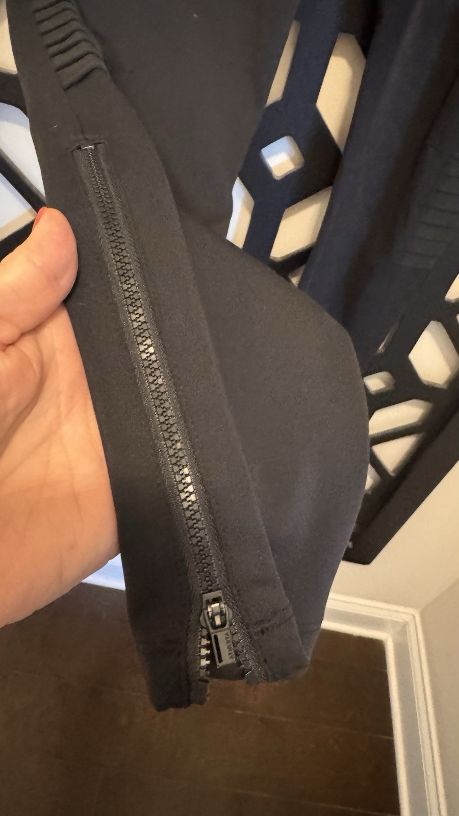 ATHLETA Delancey Zip Ankle Moto Tight Black Size Large