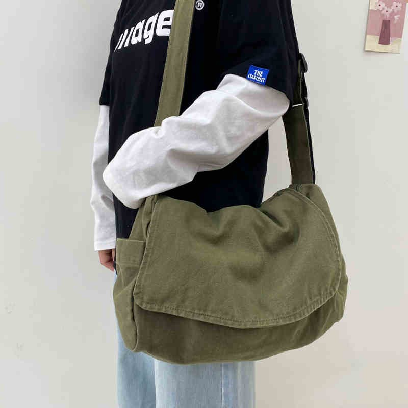Messenger Bag Outdoor Canvas Satchel Crossbody Shoulder Bag Daypack Bookbag
