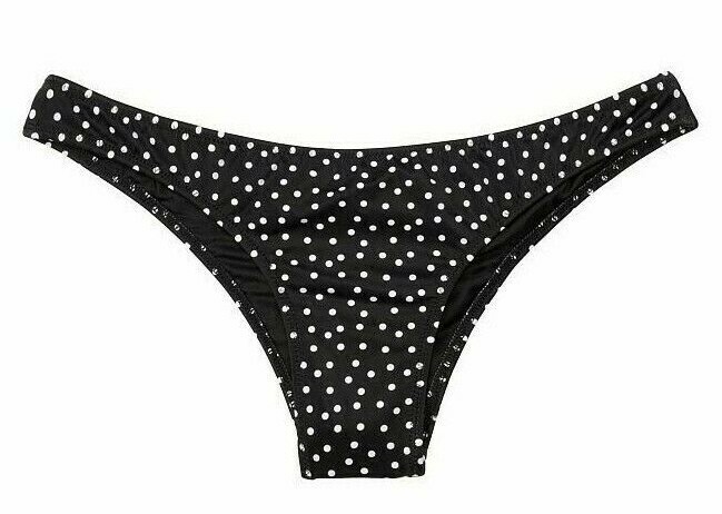 NWT Victorias Secret VS Zuma Itsy Ruched Back Bikini Swim Bottom Polka Dot L