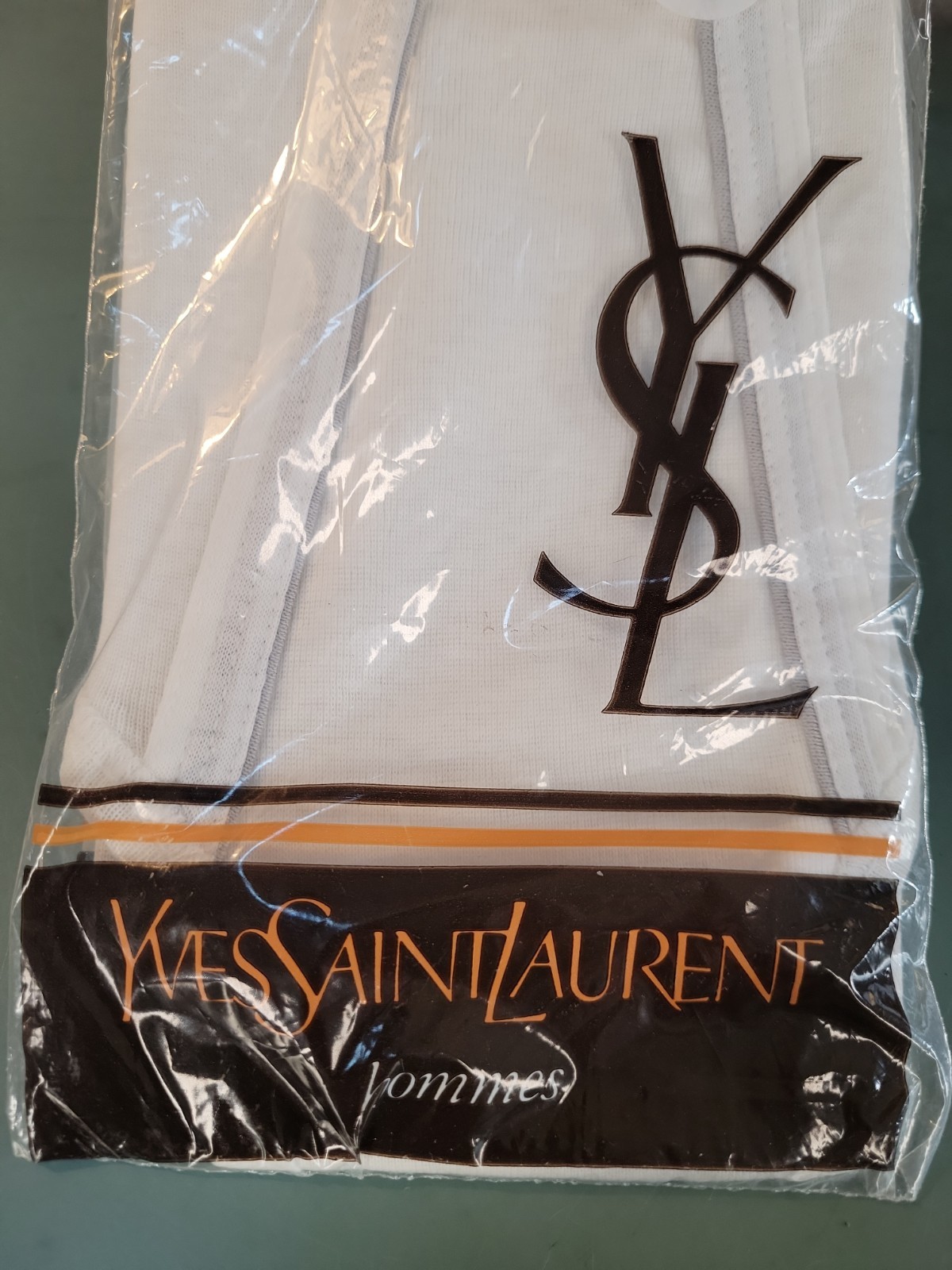 Vtg New YSL Yves Saint Laurent Briefs Underwear Cotton Mens Sz 38 Made USA 1981