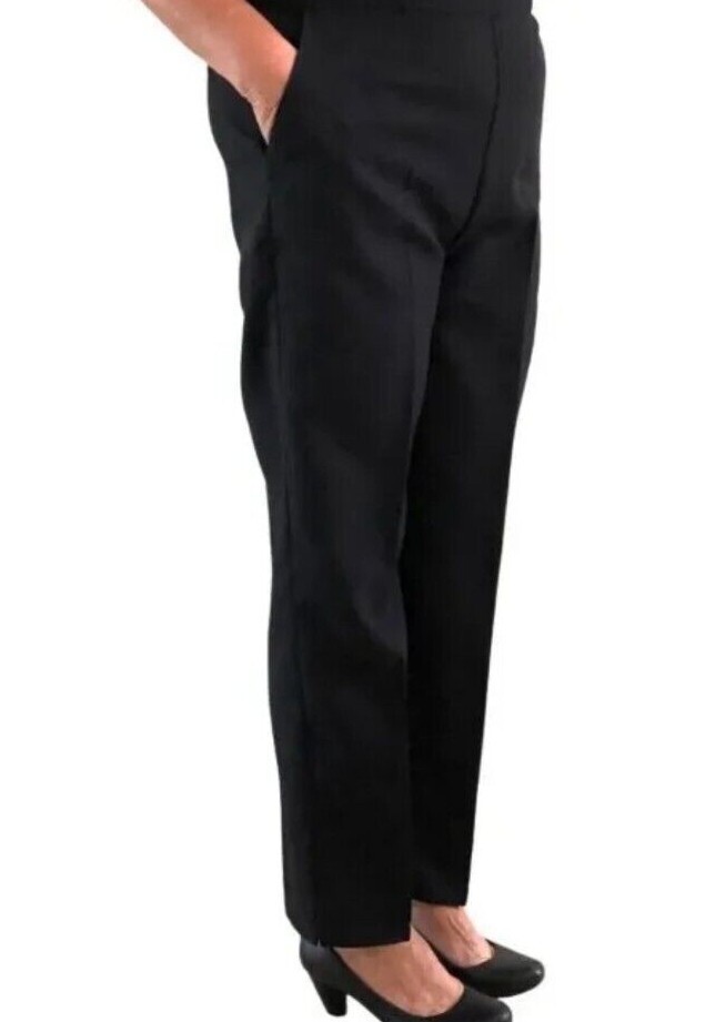 Emma Collection Ladies Formal Smart Trousers Navy Black Brown All Sizes