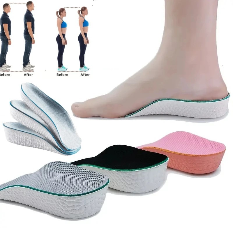 Shoe Insoles Inserts Pad Invisible Height Increase Heel Lift Taller Men Women US