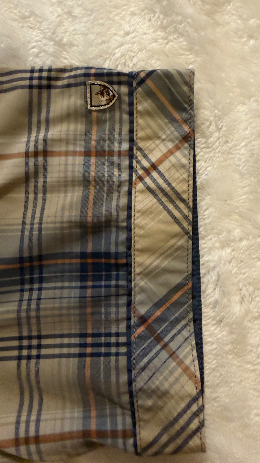 KÜHL Elüxur Men’s Medium Plaid Short Sleeve Outdoor Shirt