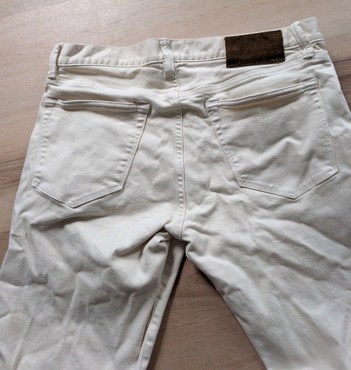 Todd Snyder Chino Pants Mens 32×30 Cream Slim Fit 5-Pocket Stretch Beige Jeans