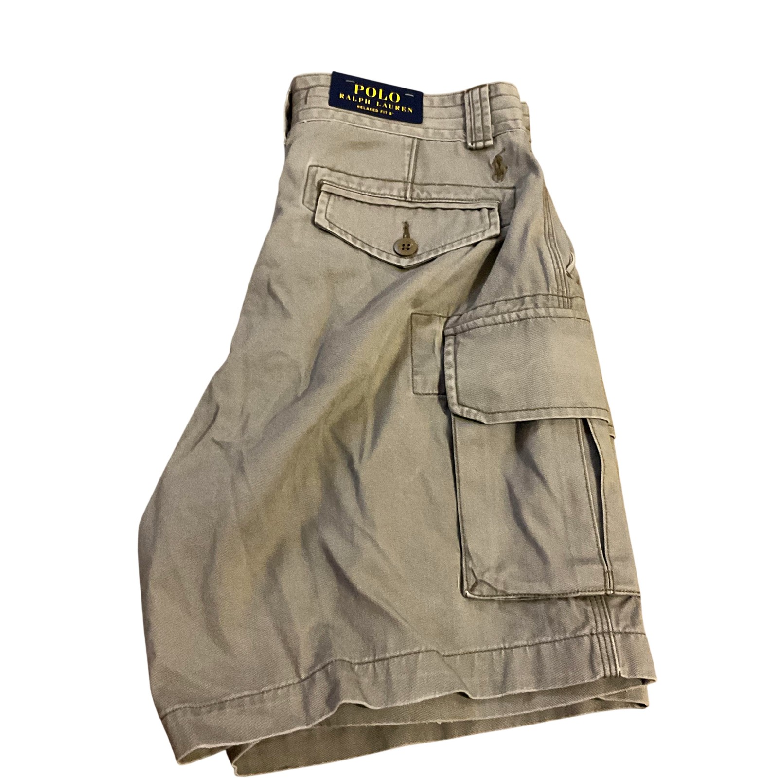 Polo Ralph Lauren Cargo Shorts Mens 30 Green Relaxed Fit 8 Inseam Canvas Pockets