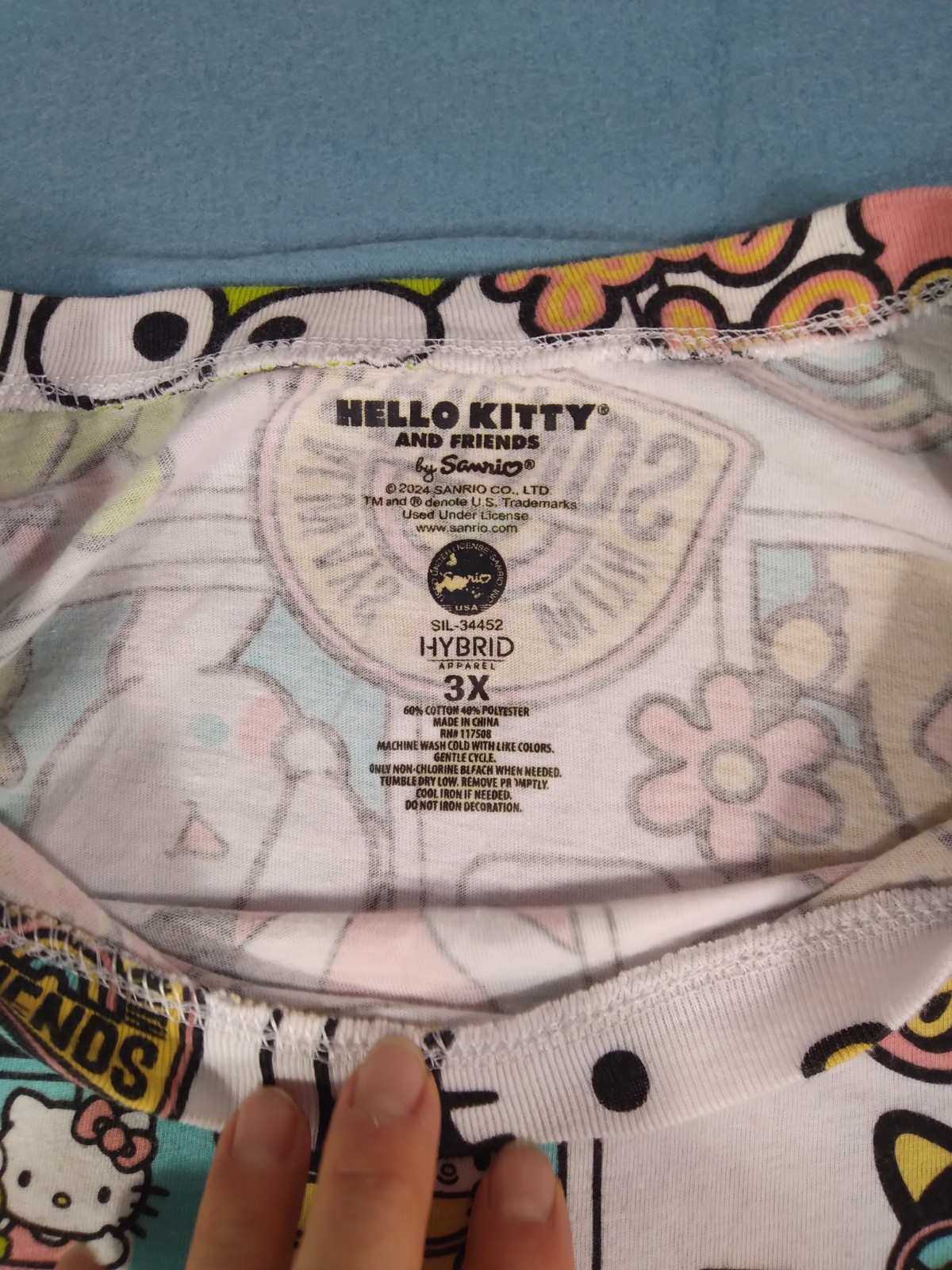 SANRIO HELLO KITTY AND FRIENDS WOMEN’S PLUS T-SHIRT CARTOON GRAPHICS 3X