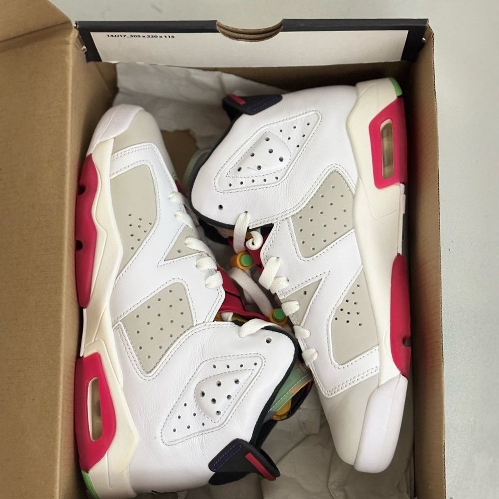 Air Jordan 6 Retro GS “Hare” – Size 6Y – Original Box