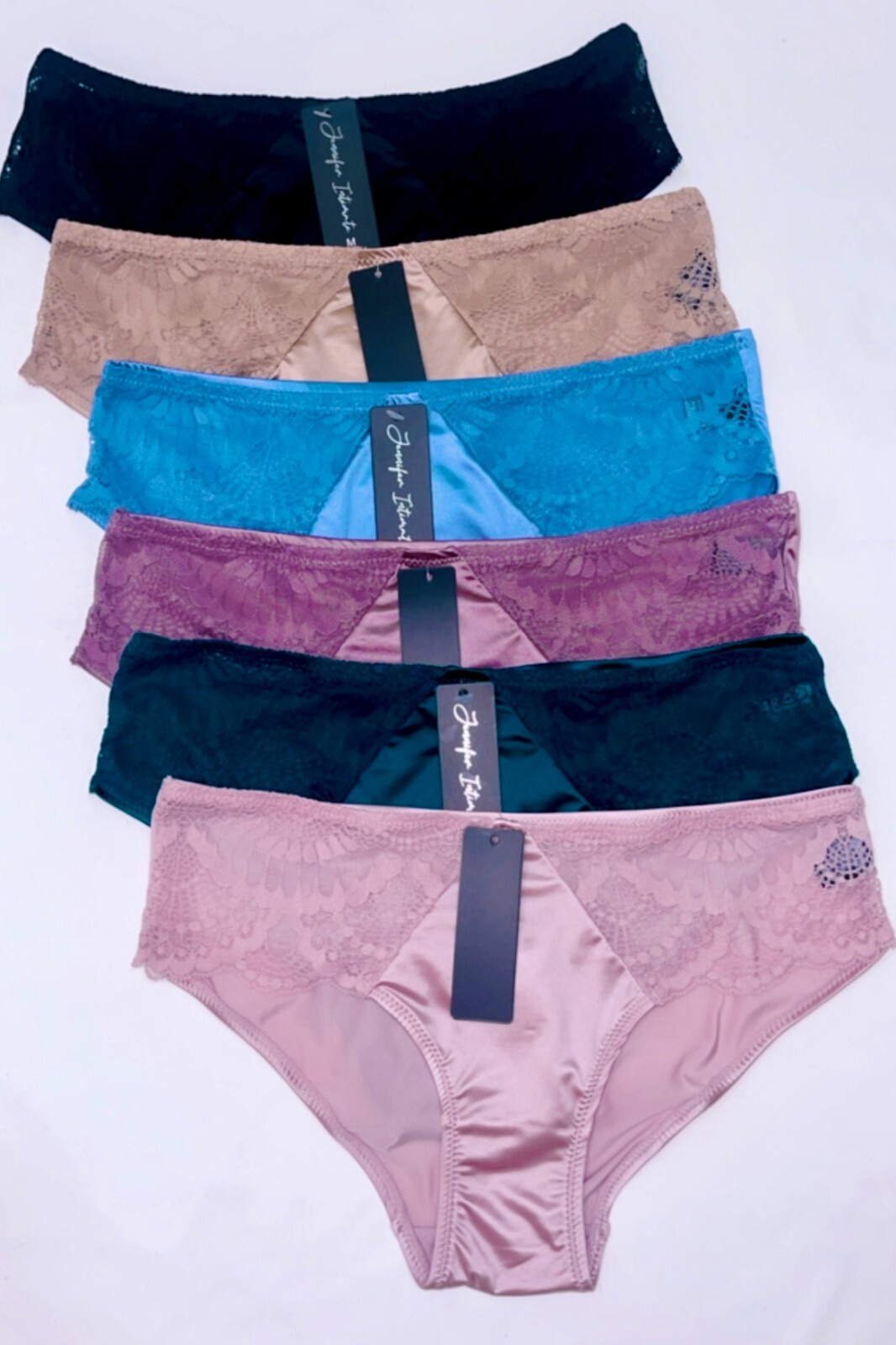 Women’s Briefs Lot 3,6 or 12 Bikini Side Lace Panties Undies Satin Silky Cool 36