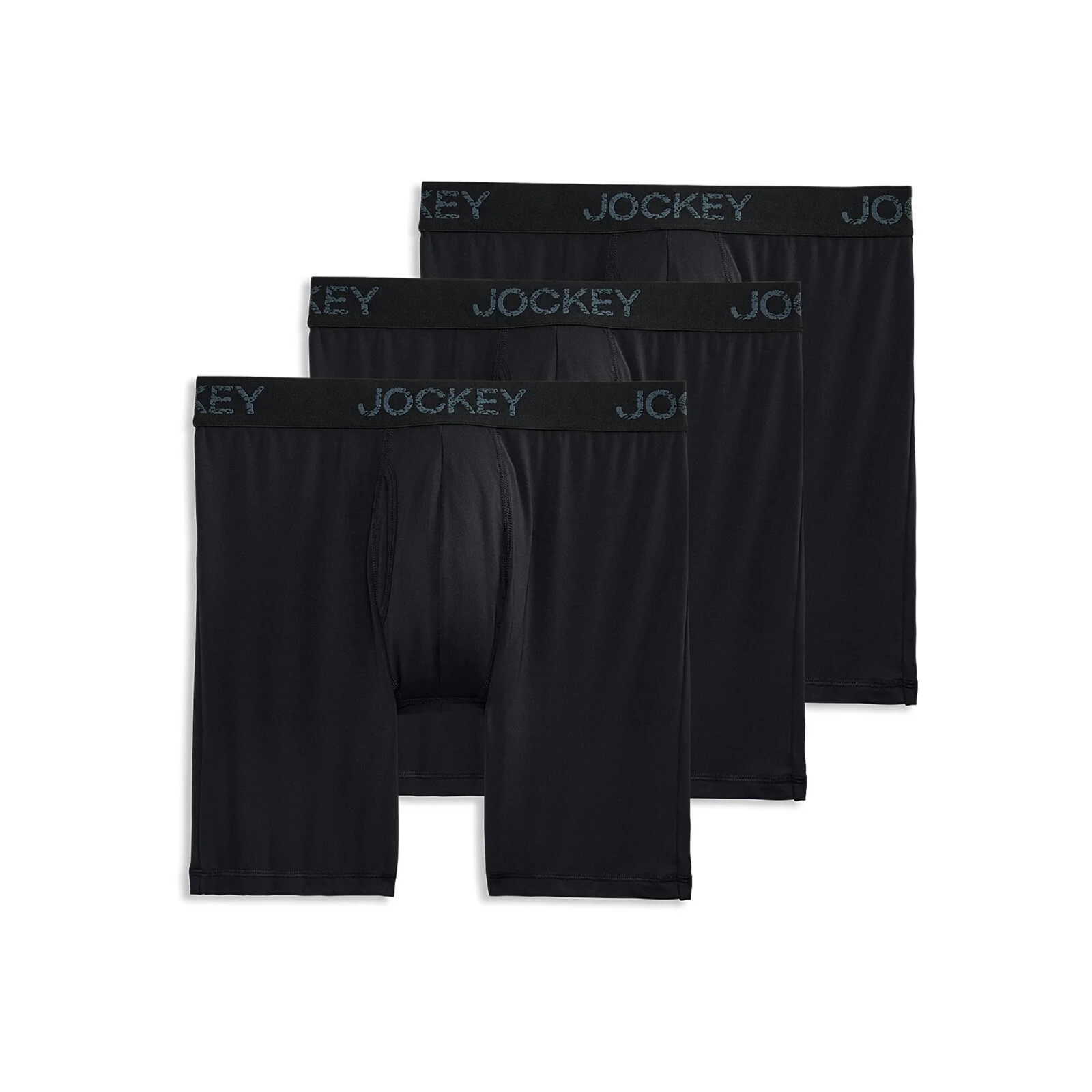 JOCKEY – SIZE: M – 3-PACK Microfiber Long Leg Boxer Brief Underwear -NEW!