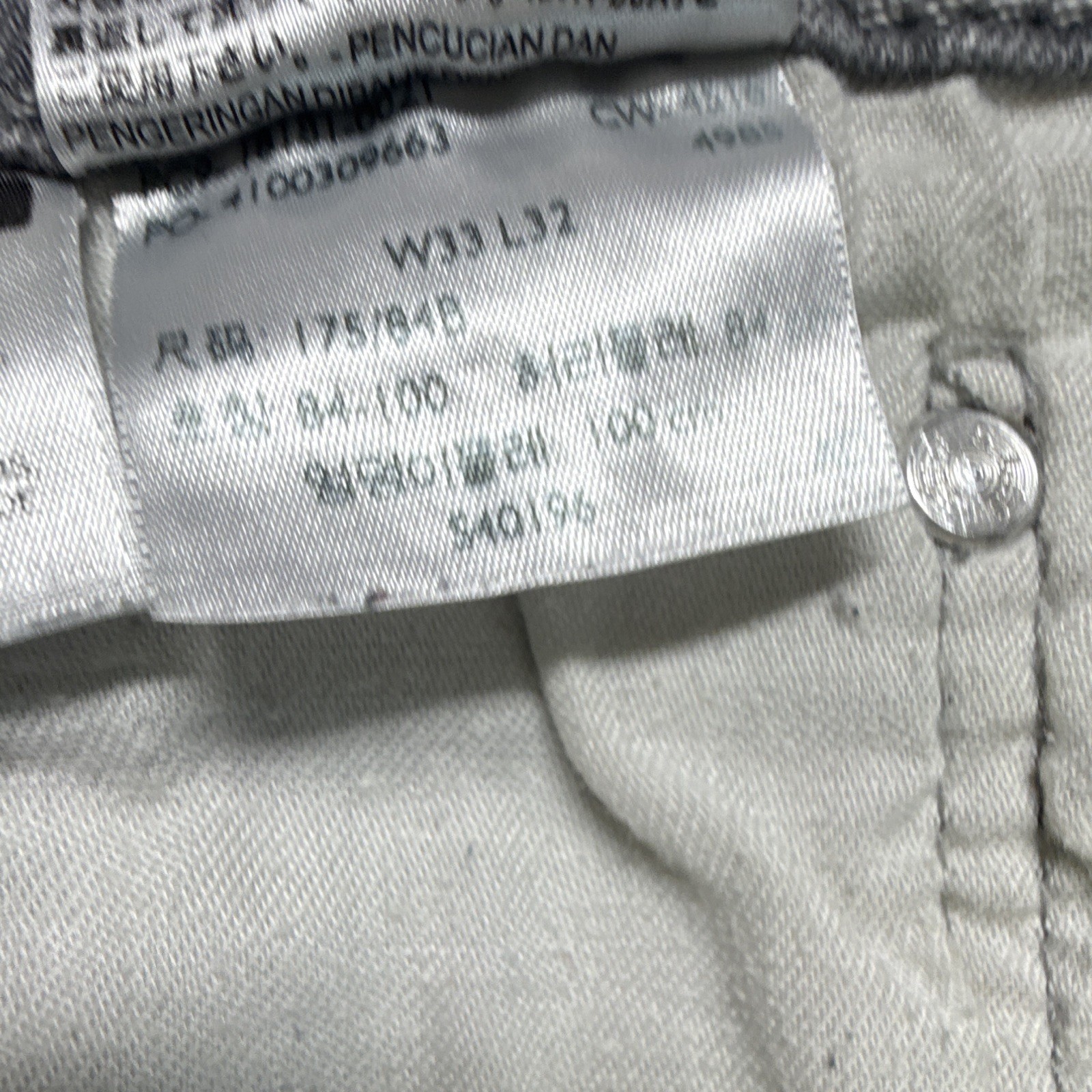 Levi’s Men’s Gray Denim Jeans Athletic Fit Straight Leg Mid Rise Cotton