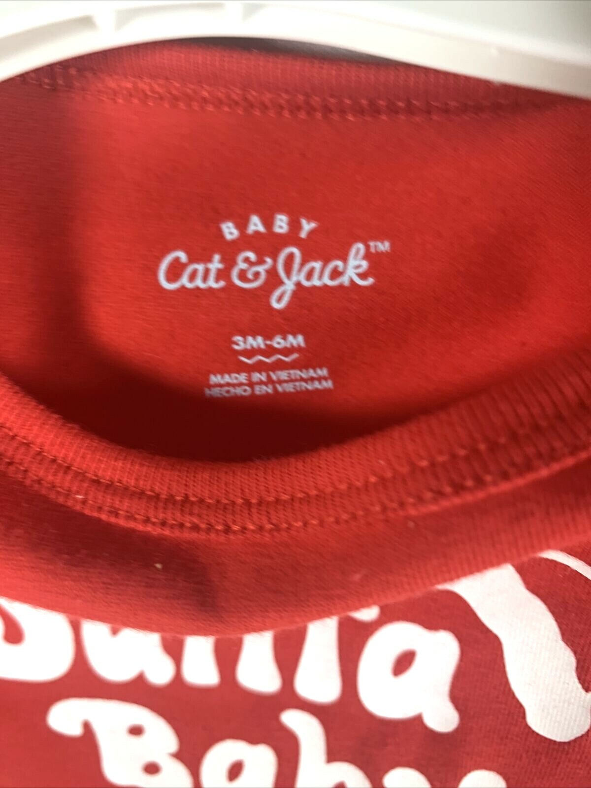 NEW CAT & JACK CHRISTMAS HOLIDAY RED SANTA BABY OUTFIT 3 – 6 MONTHS