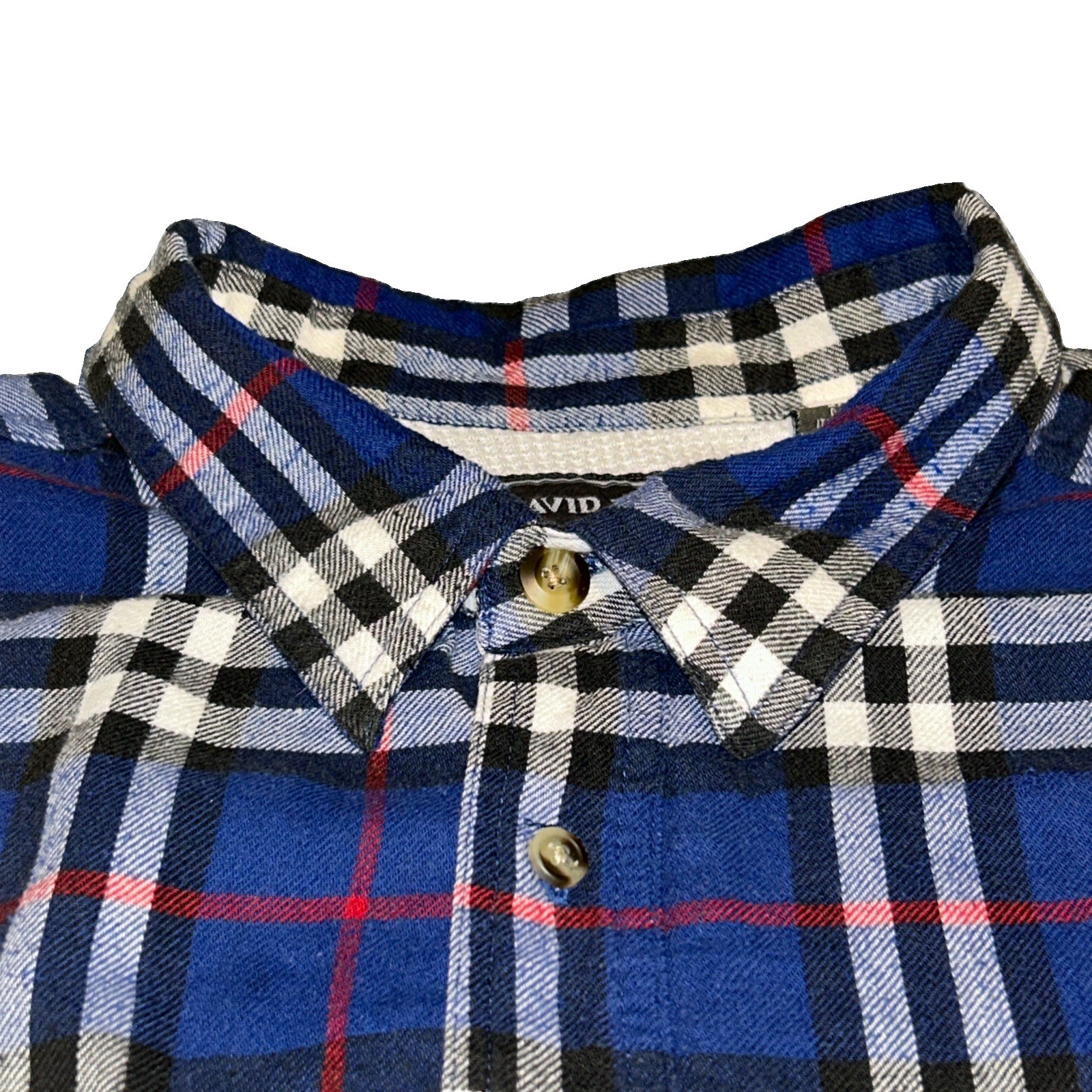 Vintage David Taylor Plaid Flannel Waffle Thermal Lined Men’s 2XL Tall Shirt
