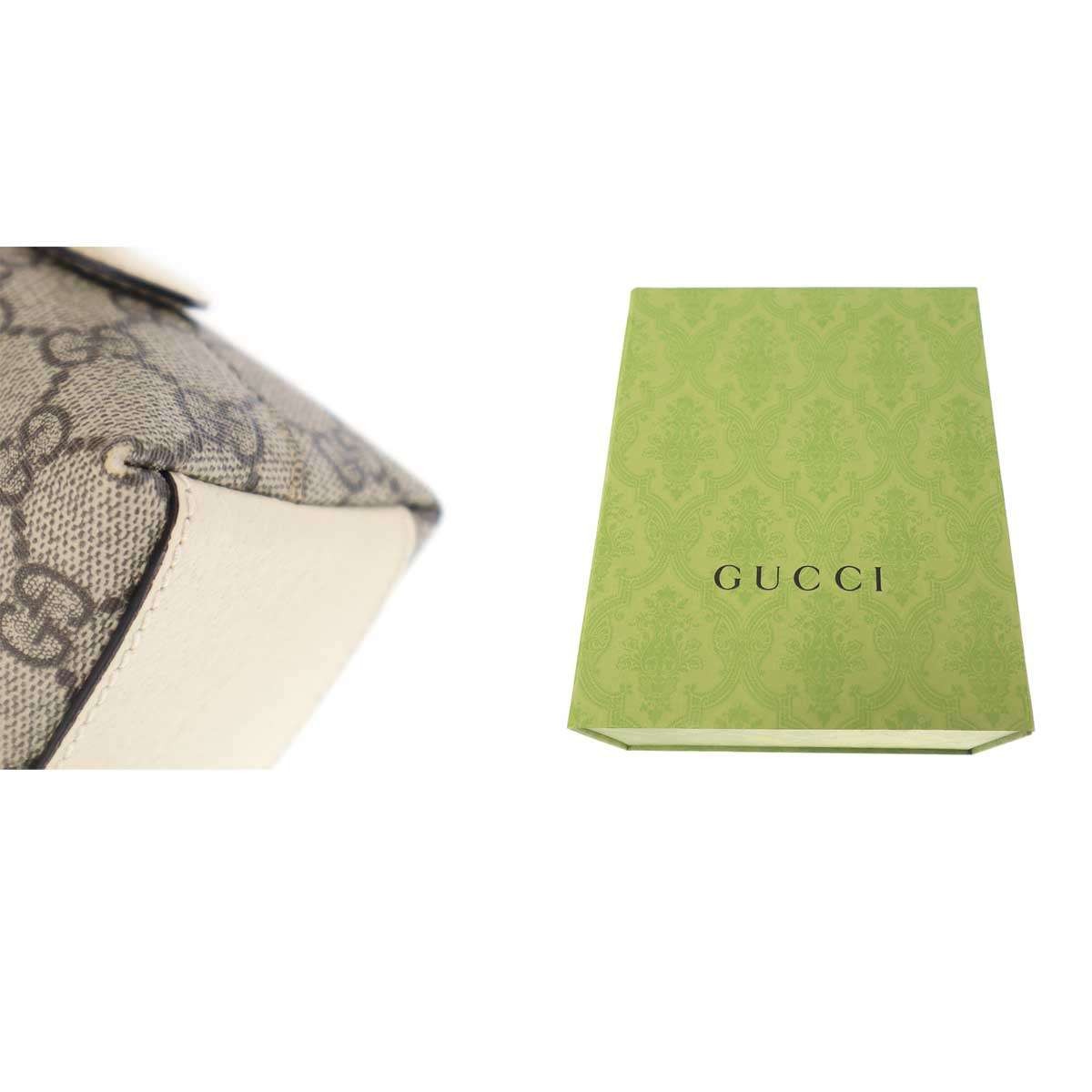 GUCCI Ophidia GG Supreme Small Shoulder Bag Beige