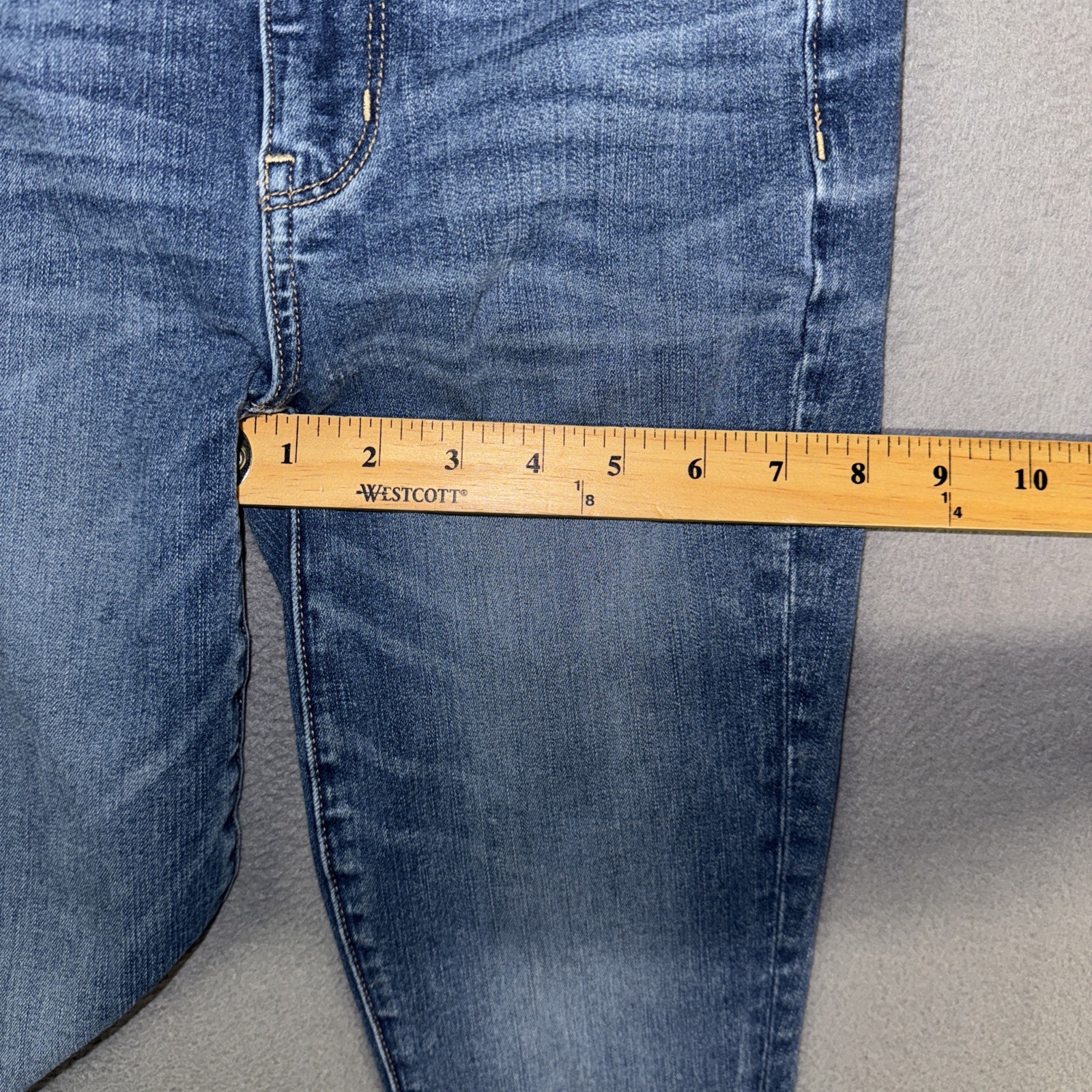 American Eagle Jeans Womens 2 Blue Hi-Rise Jegging Stretch Distressed Denim