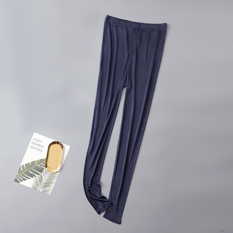 Men Mulberry Silk Thermal Underwear Pajama Set Long Johns Base Layer Sets V neck