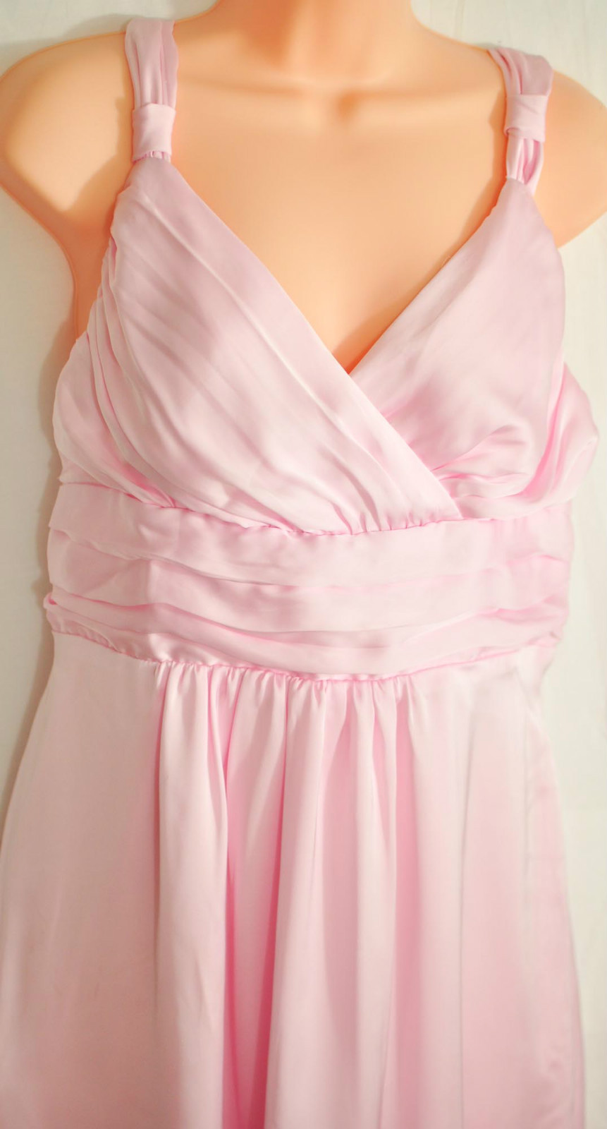 women’s Tevolio dressy dress size 10 pink bridesmaid polyester spaghetti strap