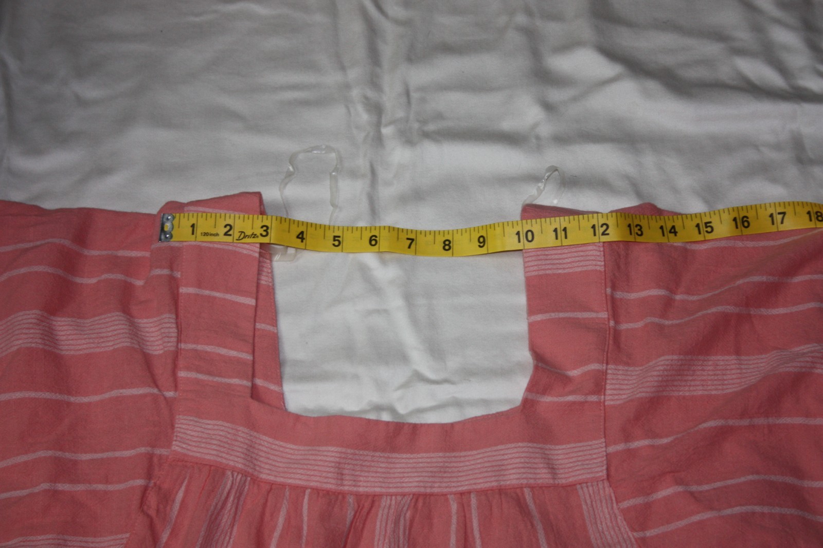 Sonoma Womens Large Peach Pink Striped Batwing Sleeve Cotton Pullover Top