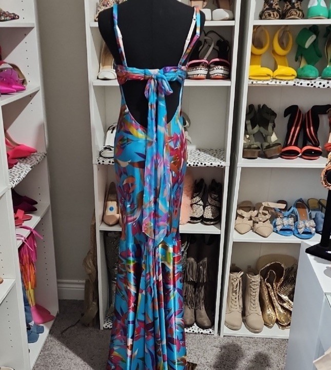Vintage Cache Size 2 Gown Formal Maxi Dress Silk Y2K