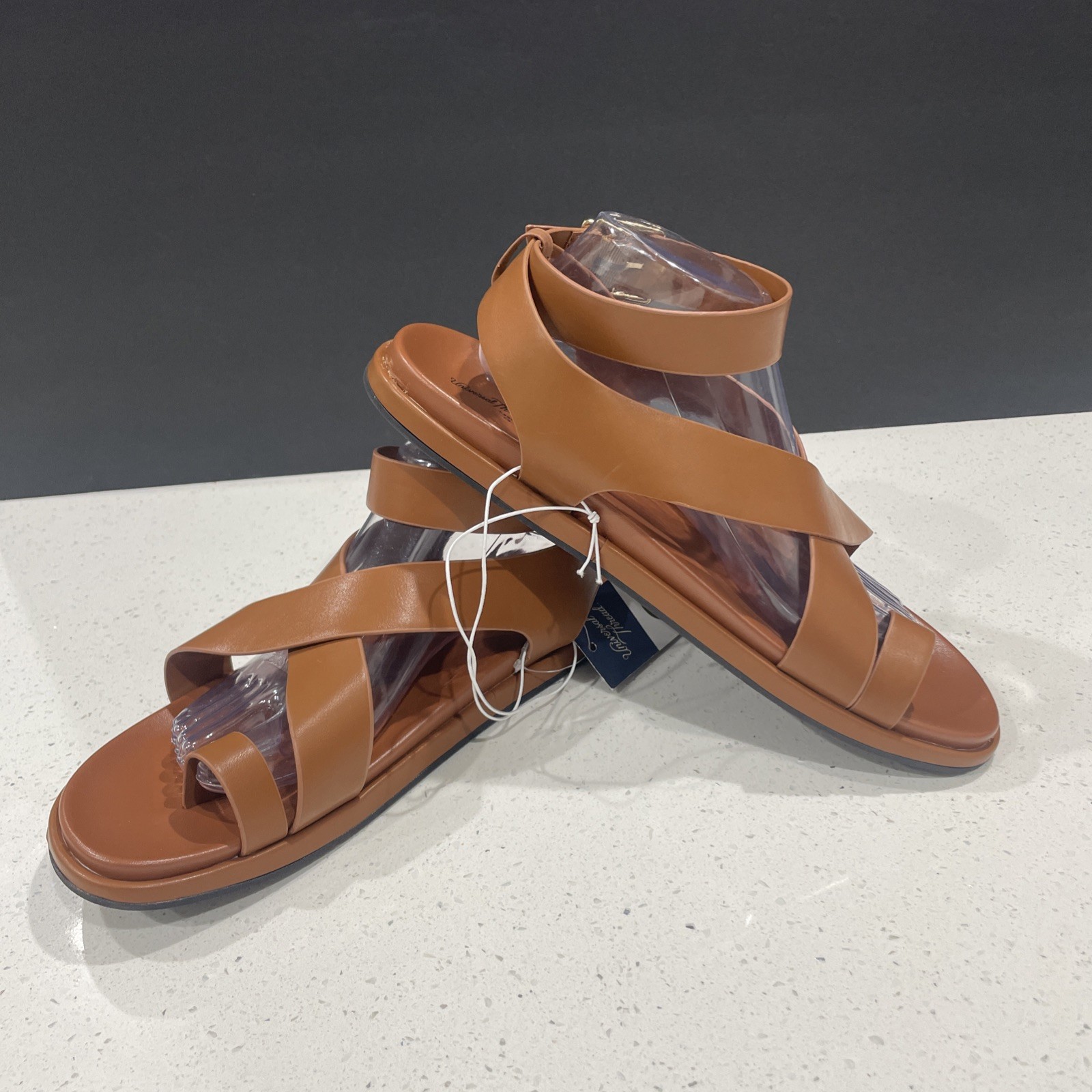 Ankle Wrap Toe Ring Sandals Sz 11 NWT Cognac Color – Universal Thread