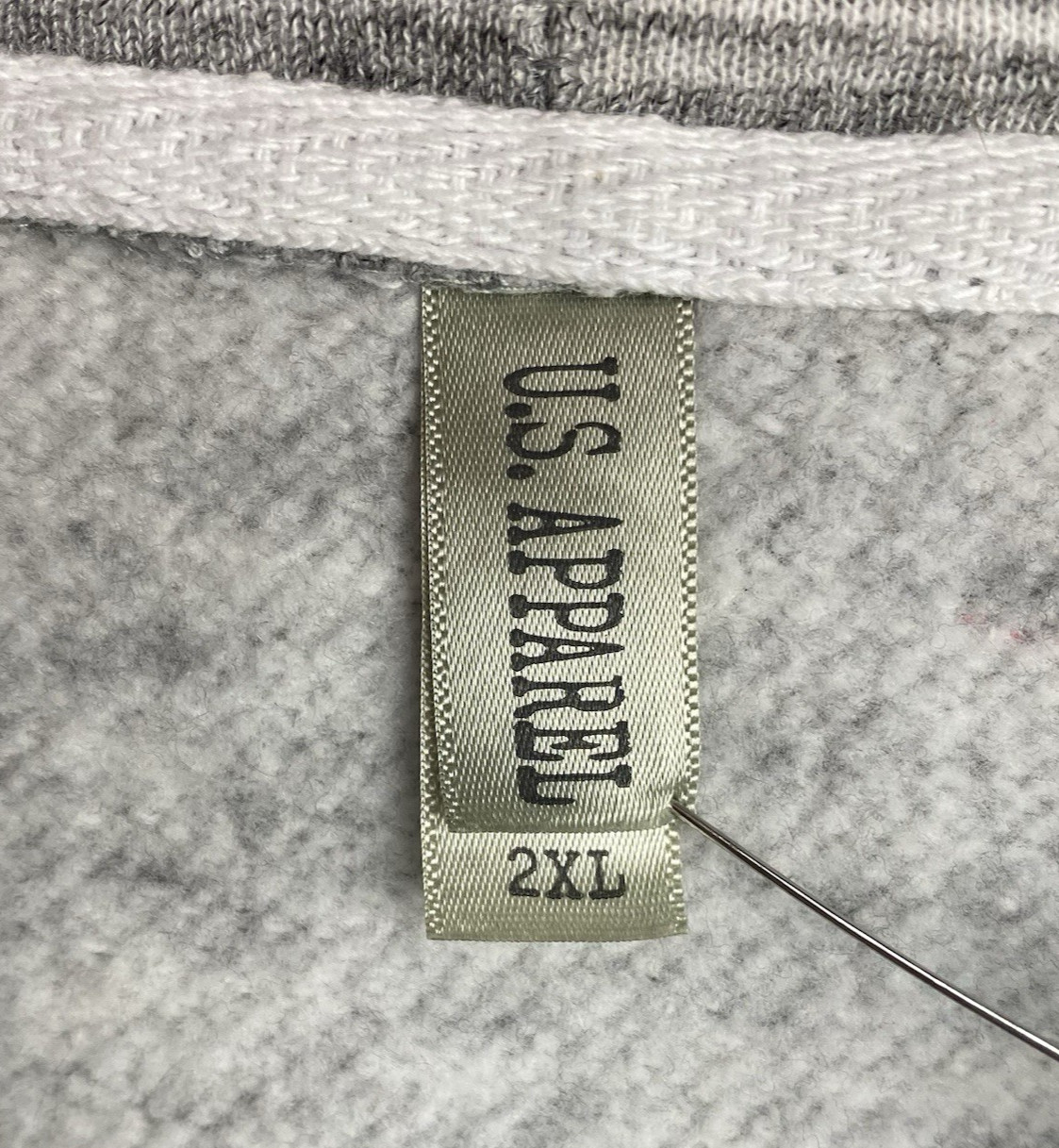 Orlando Florida U.S. Apparel Fleece Zip Hoodie Sweatshirt Gray Men 2XL Excellent