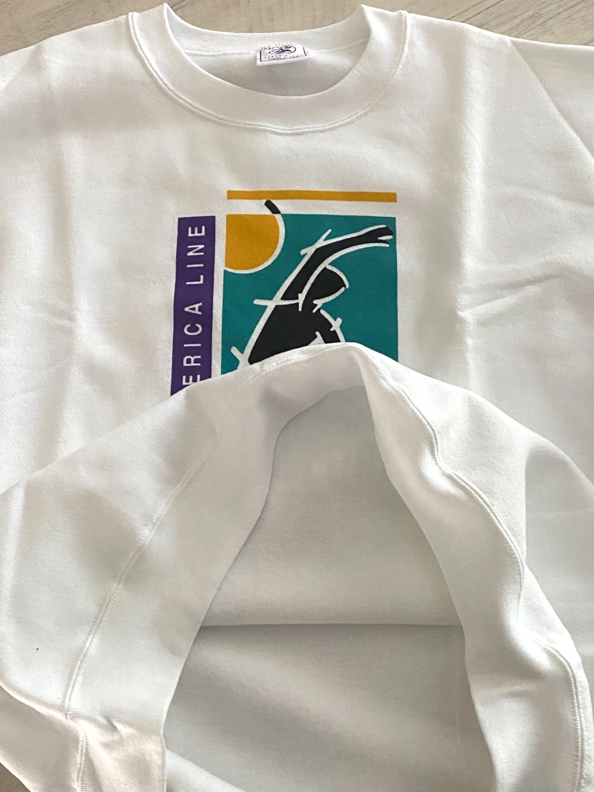 NOS Vtg 90s Holland America Sweatshirt Adult XL Cruise Fitness USA Crew Neck