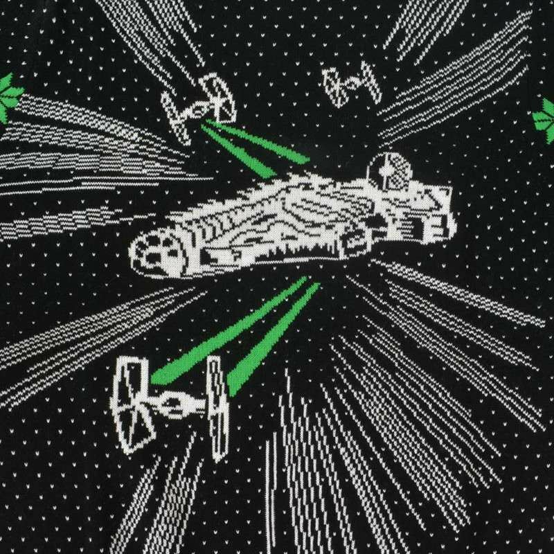 Official Numskull Christmas Xmas Jumper Star Wars Falcon UK: XS / US: XXS New