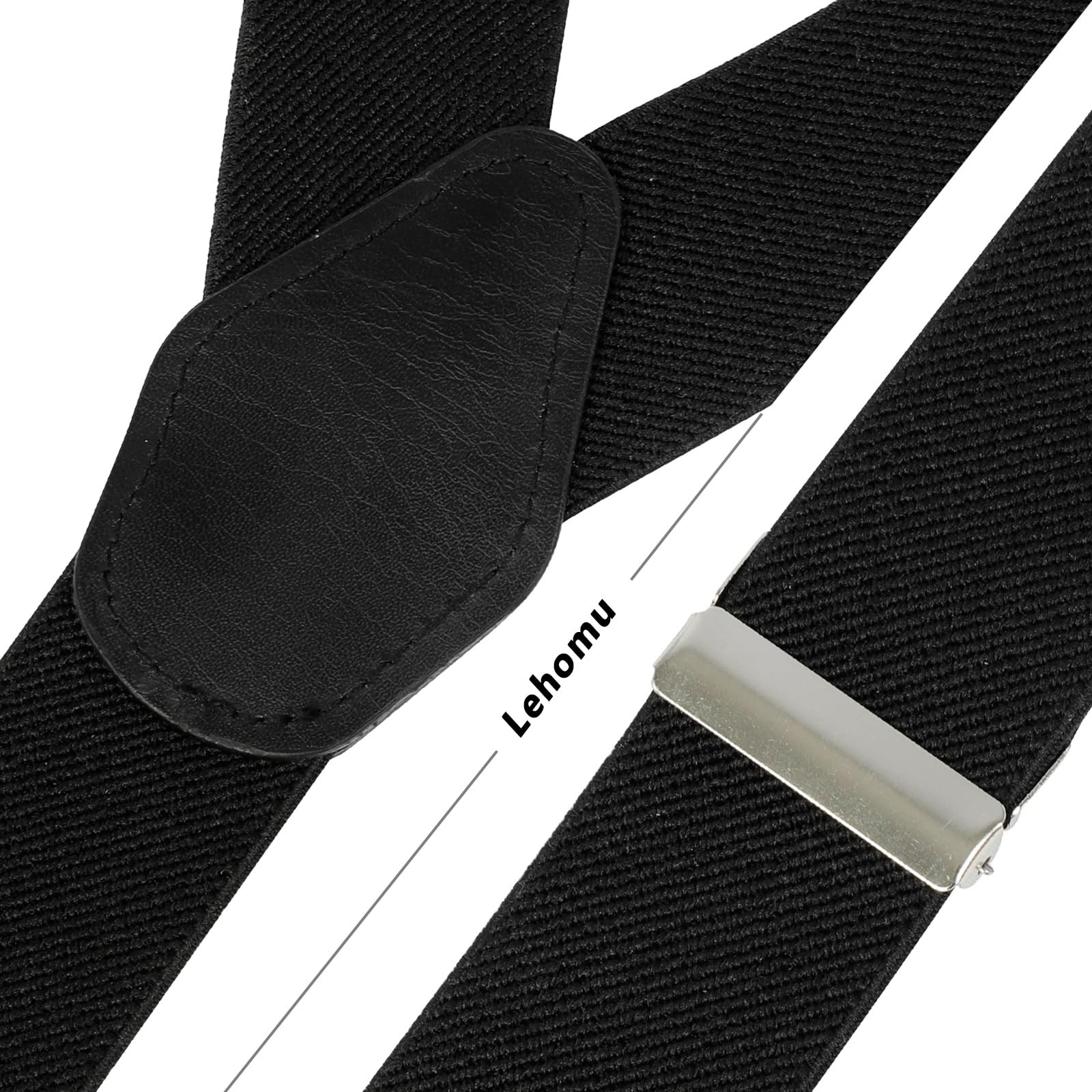 Men Suspenders Adjustable,1.4 Inch Wide Heavy Duty Y-Back Elastic Tuxedo Elas…