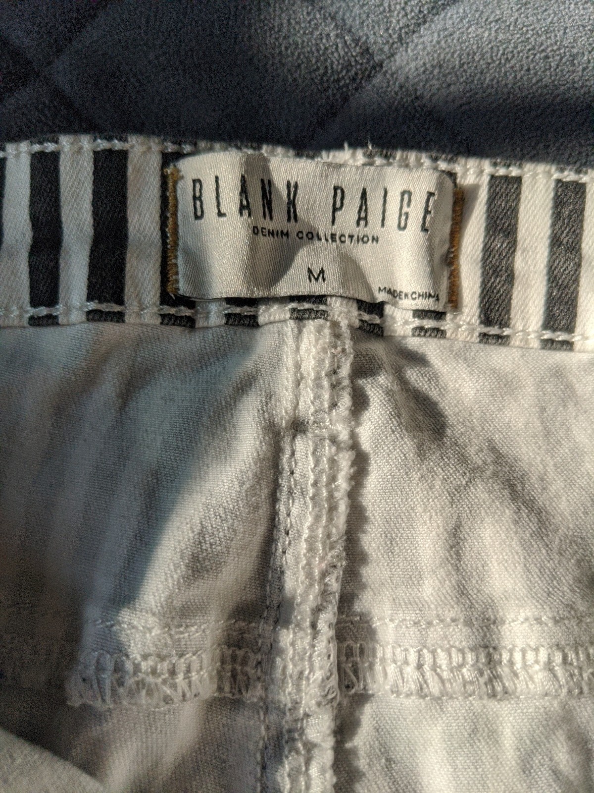 Blank Paige Black & White Striped Bell Bottoms Women’s Wide Leg Pants Size M