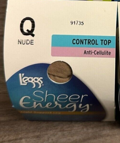 L’eggs Sheer Energy Control Top Anti-Cellulite Leg Pantyhose, Choose Your Type