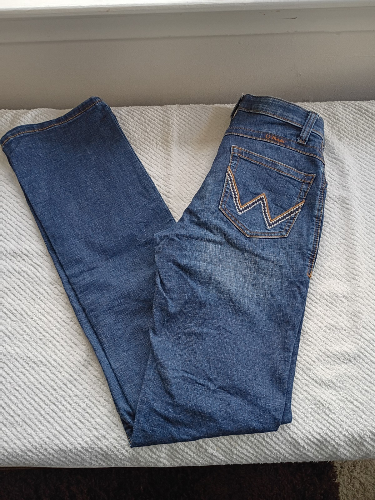 Wrangler Women’s Size 5×38 Zip Up By Pocket Willow Ultimate Riding Jeans